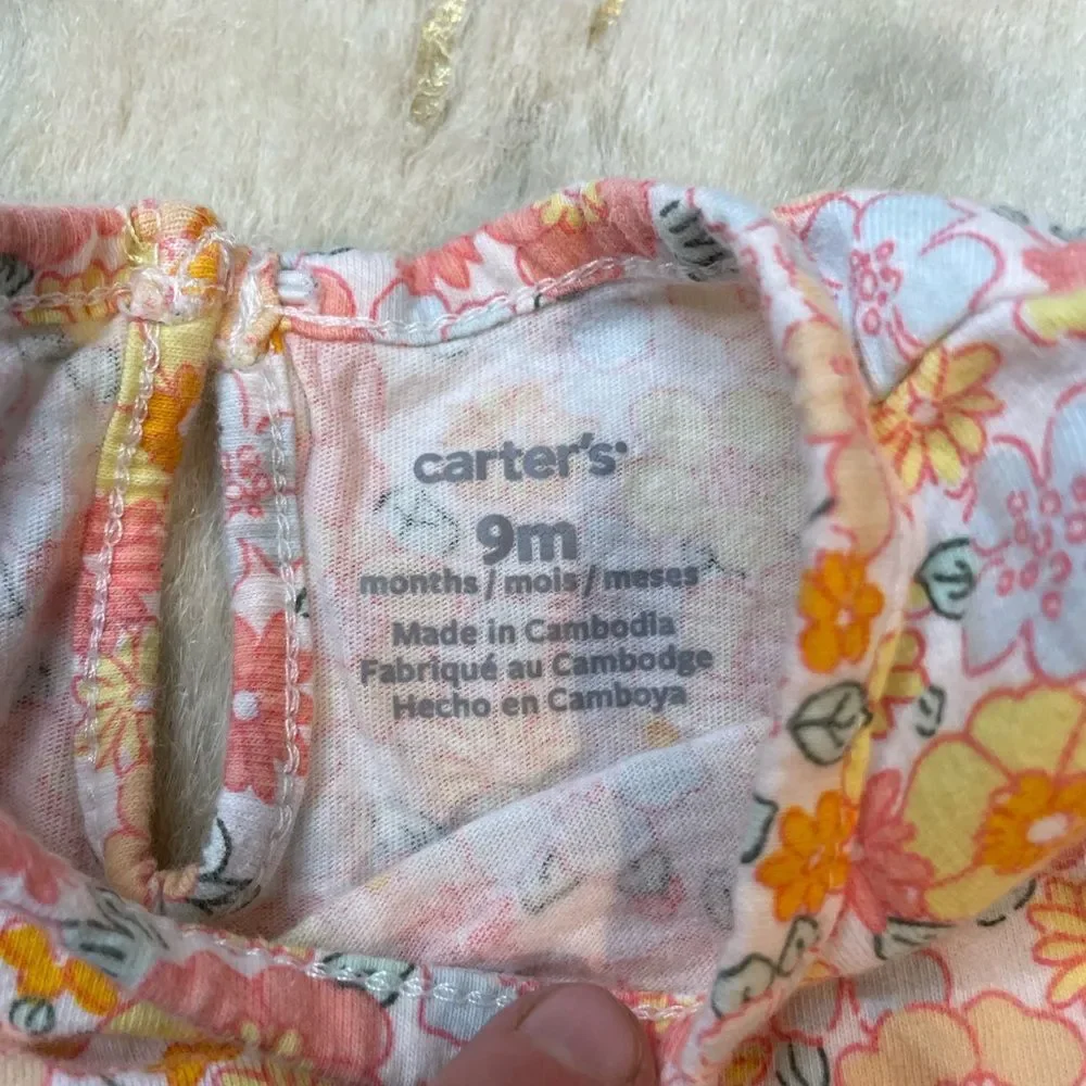 5 for $25🔥Carter's/ Cloud Island Matching Outfit Baby Girl Size‎ 6-9 Months